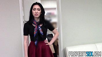 for extra her sales tits off agent real estate shows beautiful Busty cougar lezley zen facialized by teen