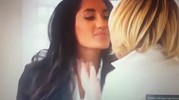 lesbian kiss sloppy group Black films brunette strip