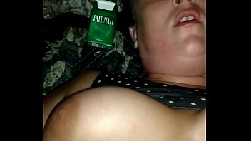 after drunk sleep Alexis silver jiggles her giant jugs
